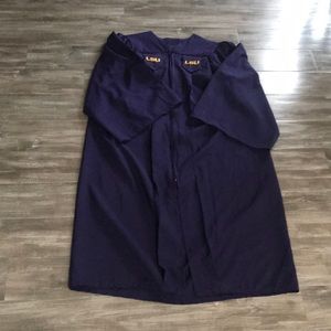 LSU Louisiana State University graduation gown.